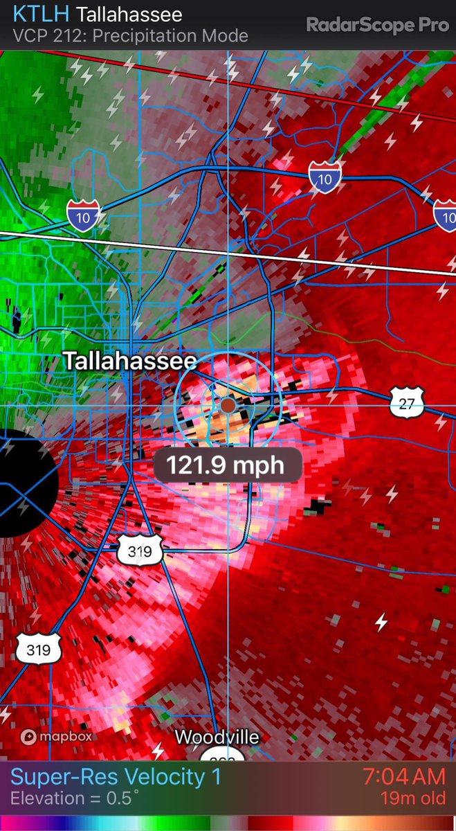 Just after 7am in #Tallahassee as the storm passed through.