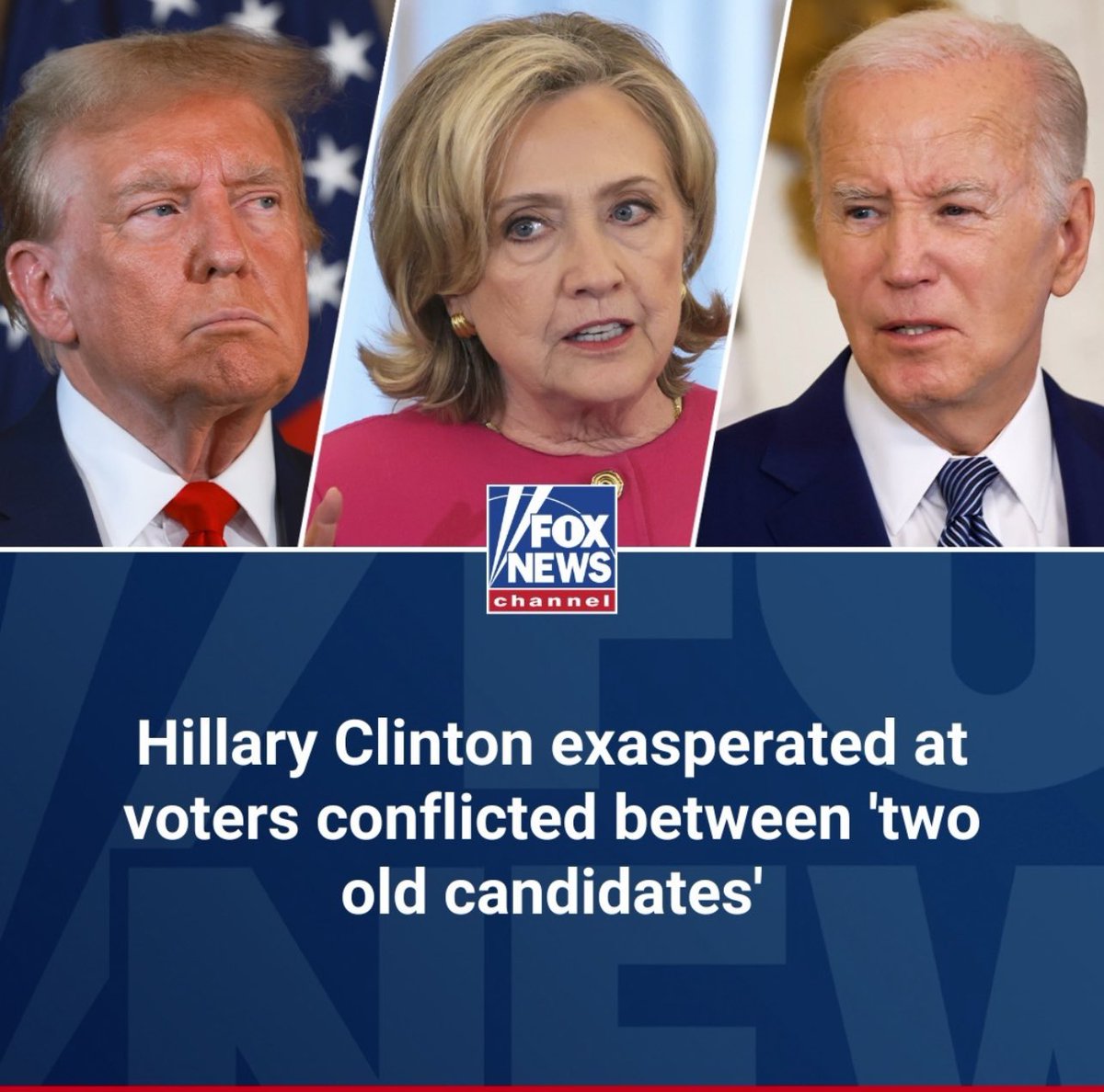 This isn’t “between 2 old candidates”. It’s being mentally fit for the job, low inflation, economic security, secure borders and world peace which should is why most Americans want Trump unless you are a far left liberal.