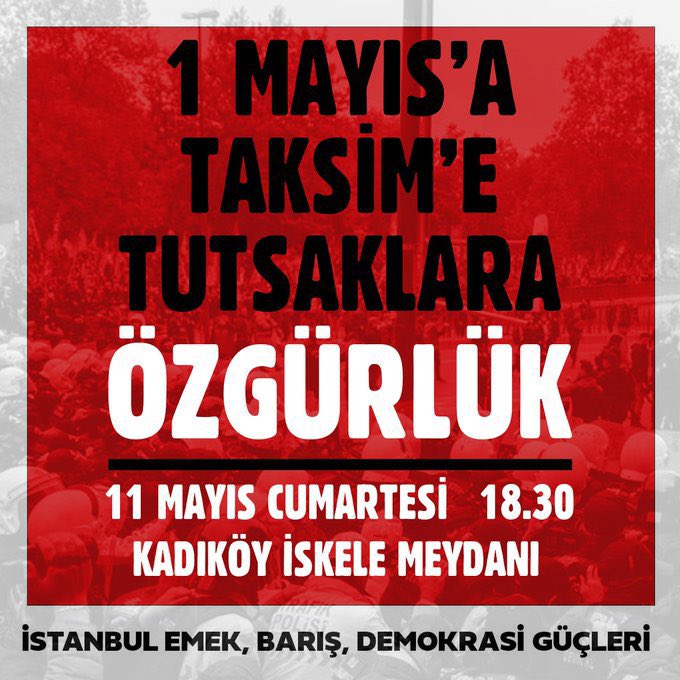 İstanbul’da 1 Mayıs tutsakları için eylem çağrısı yenidemokrasi34.net/istanbulda-1-m…