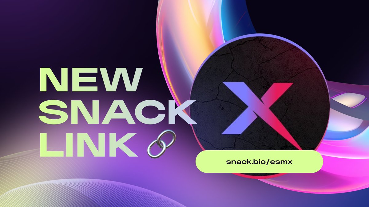We are excited to welcome a new gaming token on $BASE to the $SNACK ecosystem 🤝

Introducing @esmx_official the new web3 gaming branch of EsportManager. Leveraging our established infrastructure and 30,000+ player base, $ESMX aims to bridge traditional gamers to web3 and connect