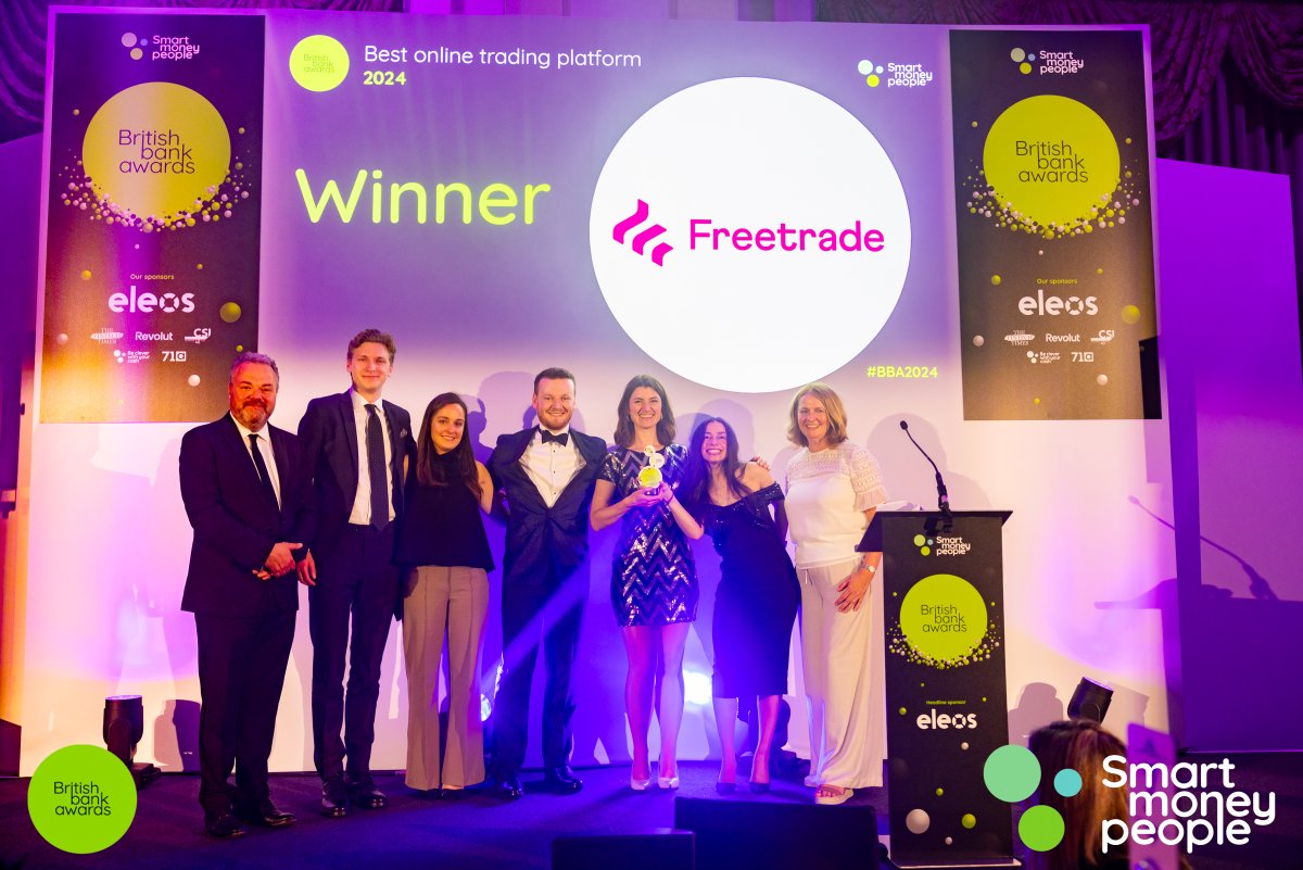 We’re delighted to have won Best online trading platform at the @BritBankAwards for the sixth year running! Thanks so much to all our customers for voting for us 🙏 Capital at risk.