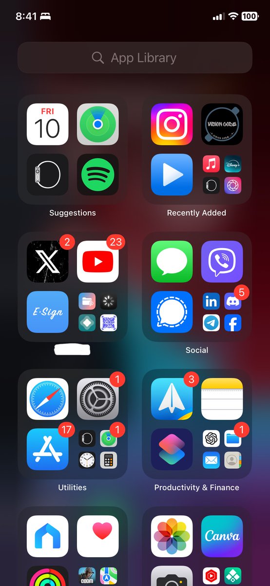 #iOS18 needs to include a 'create folder' function in the App Library. I've been using the App Library more often lately, but the apps are everywhere…. Anyone else use App Library?