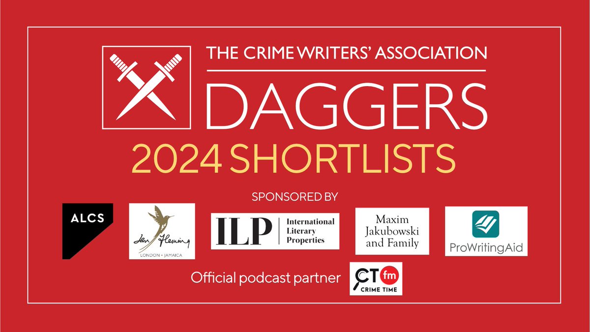 🗡 THE 2024 DAGGERS 🗡

Today’s the day! In a little less than 2 hours from now we’ll announce the #CWADaggers 2024 SHORTLISTS, featuring the past year’s best crime books, authors, and publishers. Congratulations in advance to all those selected!

thecwa.co.uk/the-daggers