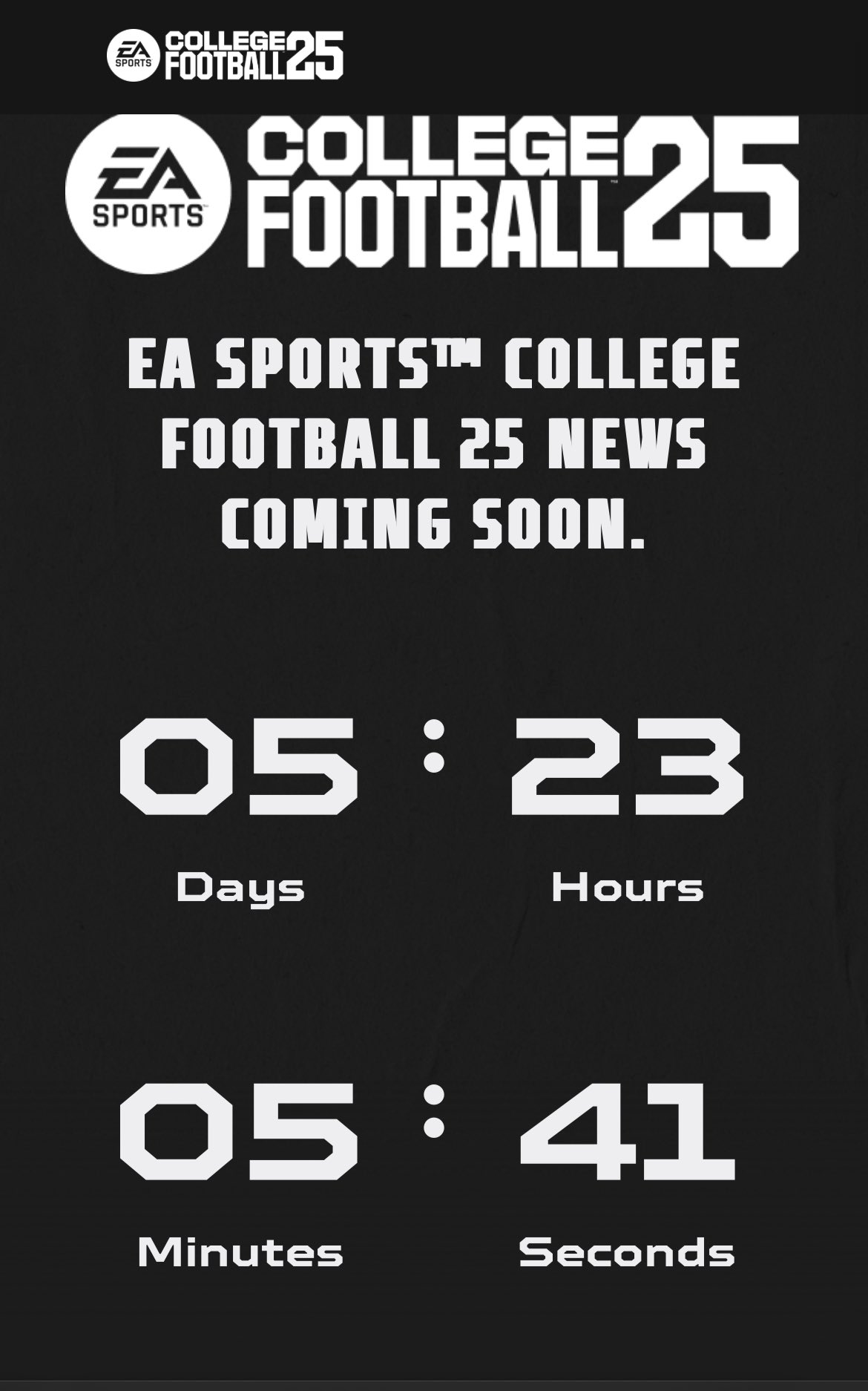 EA College Football 25 Countdown on X: “A COUNTDOWN 