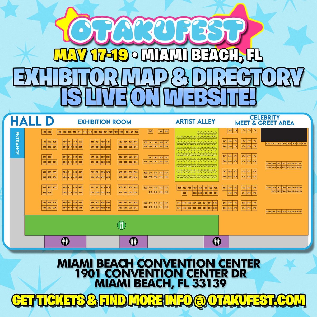 otakufestfl's tweet image. ✨ Get Ready for an Epic Otaku Celebration – Bigger and Better than Ever! ✨

🎉#OtakuFest 2024 Exhibitor Map &amp;amp; Directory

➡️Full List: conventions.leapevent.tech/exhibitors/Ota…
➡️Full Map: otakufest.com/exhibitors
🎟Tickets: otakufest.com/tickets

🤓Get 5% off Tickets w/ code OTAKU5