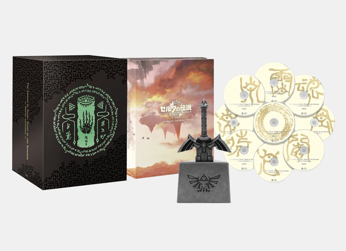 New Zelda: Tears of the Kingdom merchandise has been announced to coincide with the game’s first anniversary, including an official soundtrack, a book and a replica Master Sword. vgc.news/news/new-zelda…