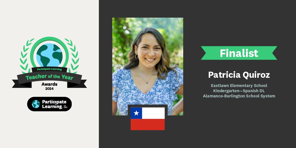 Highlighting Patricia Q., a #TeacherOfTheYear finalist! 🌟 As an Ambassador Teacher, @MsPQuiroz enriches her students' learning by weaving elements of her Chilean heritage into daily lessons. From engaging activities to #DualLanguage learning, her classroom is a window to the…