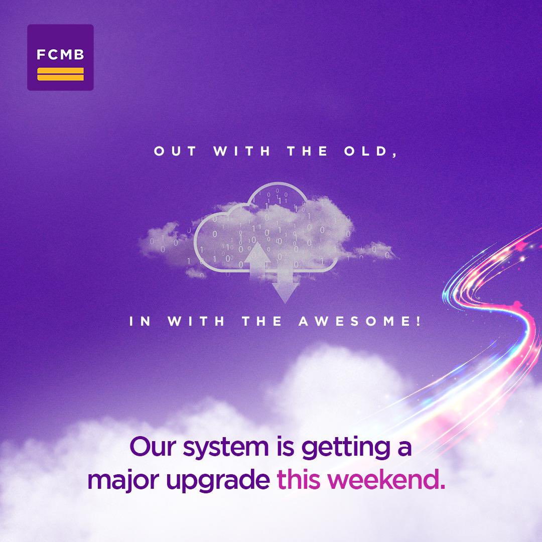 Good thing FCMB gave us a heads up about their Infrastructure upgrade, unlike some banks, Let me not mention names. #anticipate