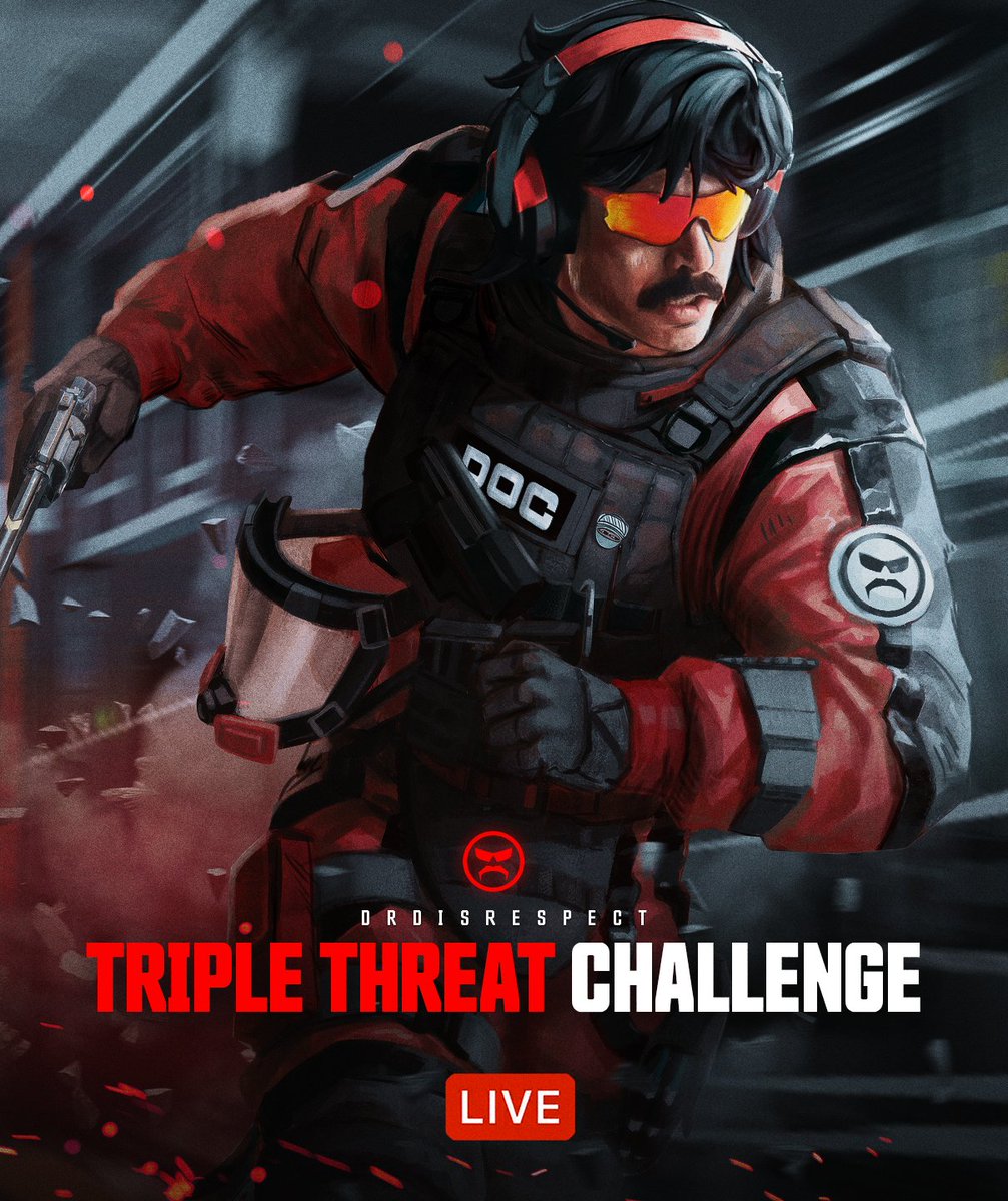 🔴LIVE in 30 minutes

Can the dynamic duo of <a href="/timthetatman/">timthetatman👑</a> and I complete a Triple Threat Challenge?

✅Warzone Duo Win
✅R6 Ranked Win
✅CS2 Ranked Win

Also, I'm revealing the newest Quote Collection shirt at 12pm PT. 👀

youtube.com/DrDisrespect/l…