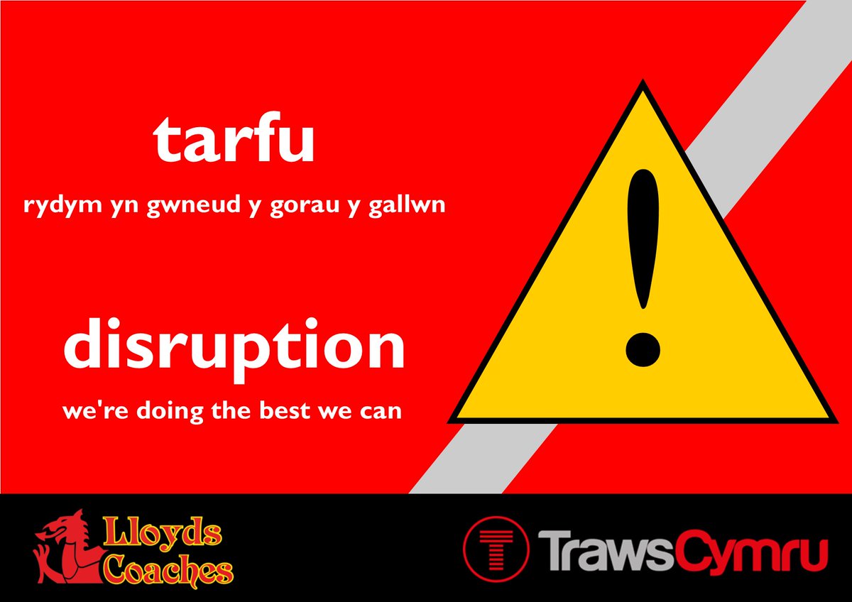 T2/T28 SERVICE DISRUPTION Due to a Road Traffic Accident between Tre'r Ddol and Furnace, services will be subject to delays. Please bear with us. Track Your Bus at bustimes.org/operators/lloy…