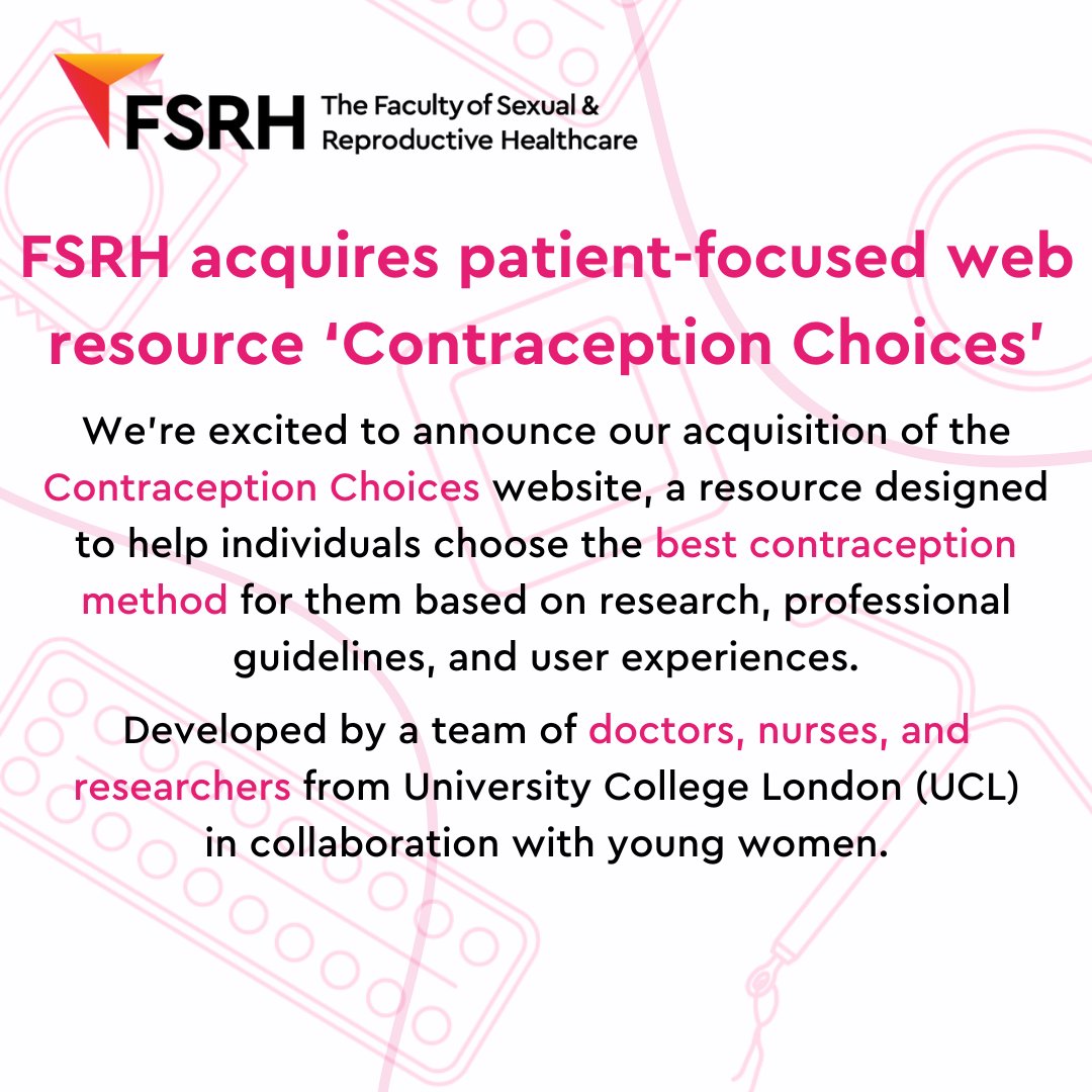 We're thrilled to acquire Contraception Choices, a website aiding contraception choice through research, guidelines, and user feedback, created by <a href="/ucl/">UCL</a>'s team of medical professionals and researchers in collaboration with young women. 

🔗: l8r.it/SQNj