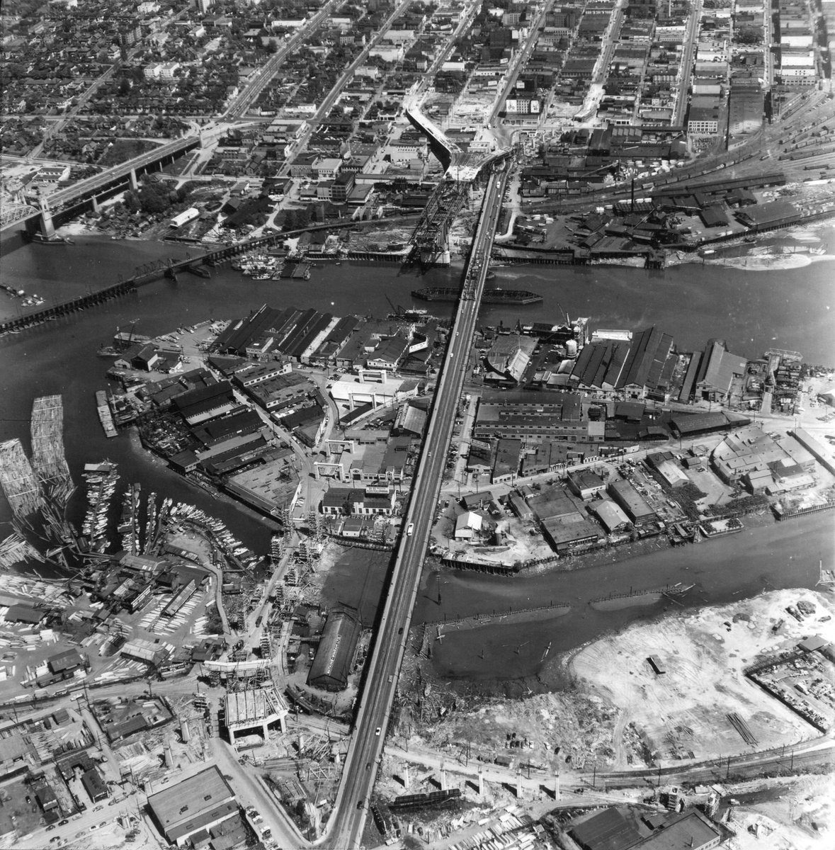 Love looking at Aerials of Vancouver? For more : ow.ly/ZUQA50RrcyV Images; 1. Aerial of P.N.E. grounds, 1973, CVA 180-7827 2. Aerial photo, False Creek, Vancouver, 1947, CVA 59-03 3. [Aerial view looking north over] Granville Isl, 1953, CVA 59-06 ow.ly/iaYr50RrcyR