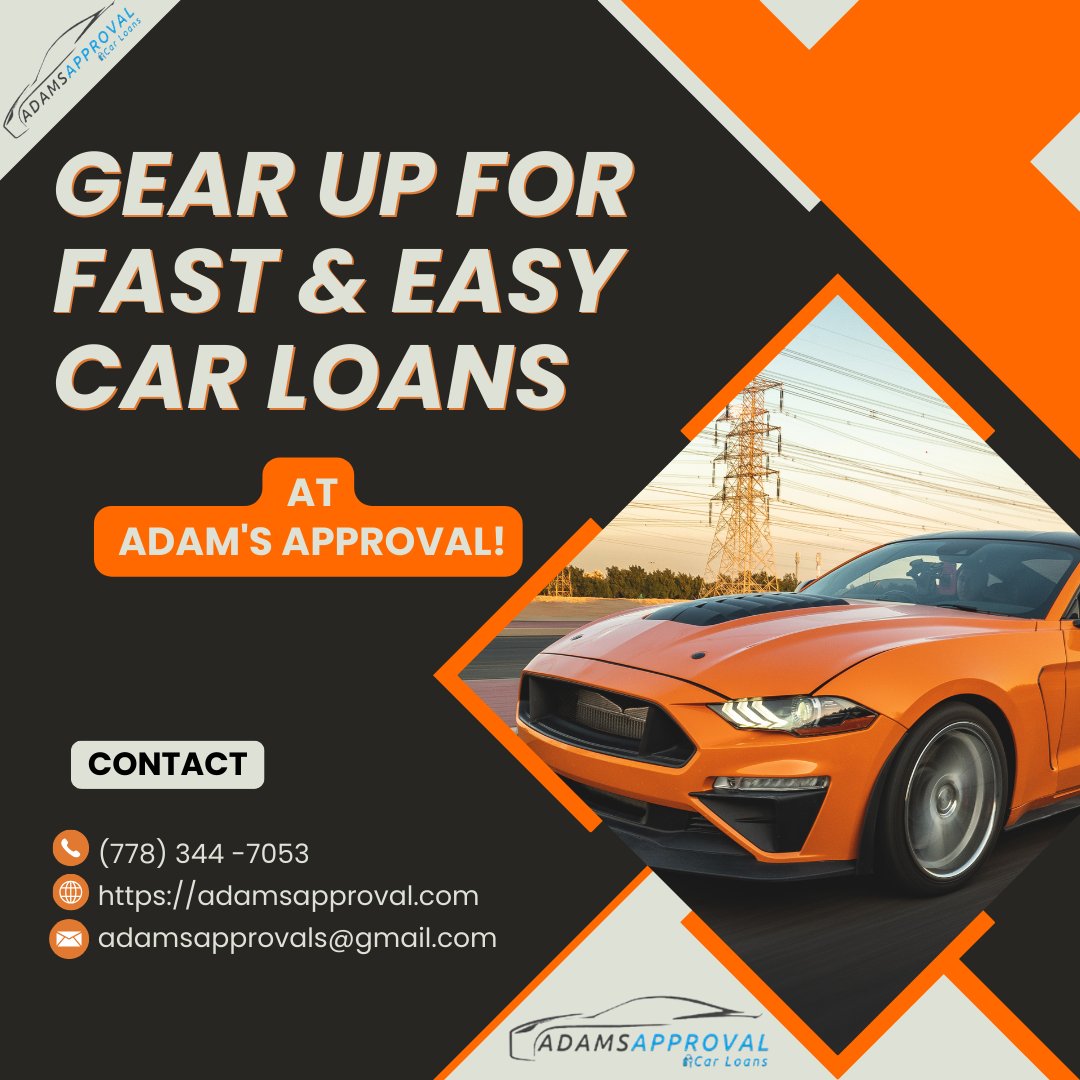 Adamsapproval's tweet photo. Swift and Simple: Car Loans Made Easy with Adam's Approval!
Contact Us Now:
(778) 344-7053
https://t.co/0HVtWctR7Y
#carloan #autoloan #carfinancing #abbotsford #canadá #autofinance https://t.co/4uMqxZuacr