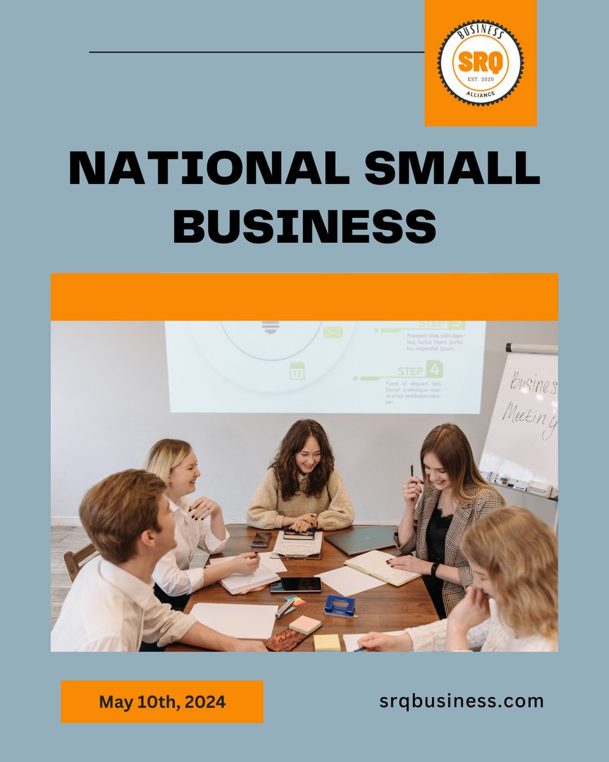 Support local, dream big! 🌠 

Celebrate National Small Business Week with us in Sarasota. Rally behind our vibrant local boutiques and cafes. 

Shop small and make a big impact! 

#NationalSmallBusinessWeek #SRWQBusinessAlliance #SupportLocal
