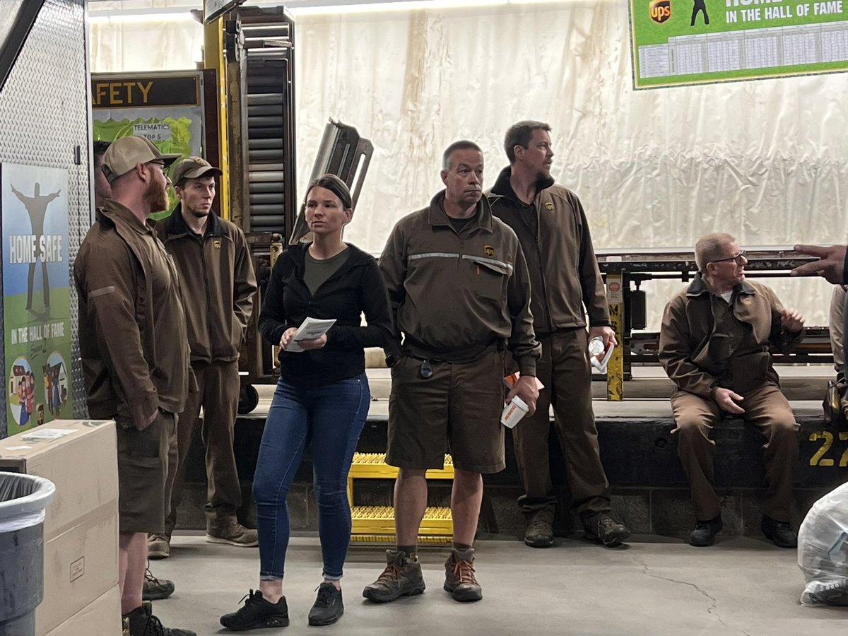 Secretary Treasurer Chuck Greenfield, Business Agent Jeff Palmerino and Field Representative Jason Hughes were at Glens Falls UPS this morning to visit with members and distribute new contract books. <a href="/Teamsters/">Teamsters</a> <a href="/Quacky294/">Tom Quackenbush</a> <a href="/KoniszewskiStan/">Stan Koniszewski</a> <a href="/TeamsterHughes/">Jason Hughes</a> #UPS #Union