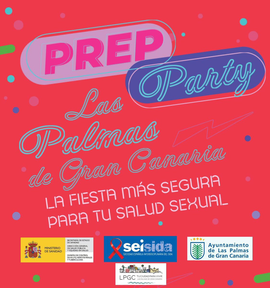 No te pierdas *PrEP Party Las Palmas de Gran Canaria* la fiesta en la que hablamos de PrEP como estrategia de prevención, combinada al VIH y de salud sexual gracias a la sociedad interdisciplinaria del sida (Seisida) y la División de control de VIH (Ministerio de sanidad) junto