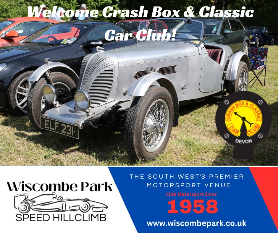 We are very pleased that the Crash Box & Classic Car Club will have their cars on display at the VSCC event. Their members will also be marshaling on the hill.
#wiscombepark #wiscombehillclimb #speedevent #speedhillclimb #hillclimb #motorsport