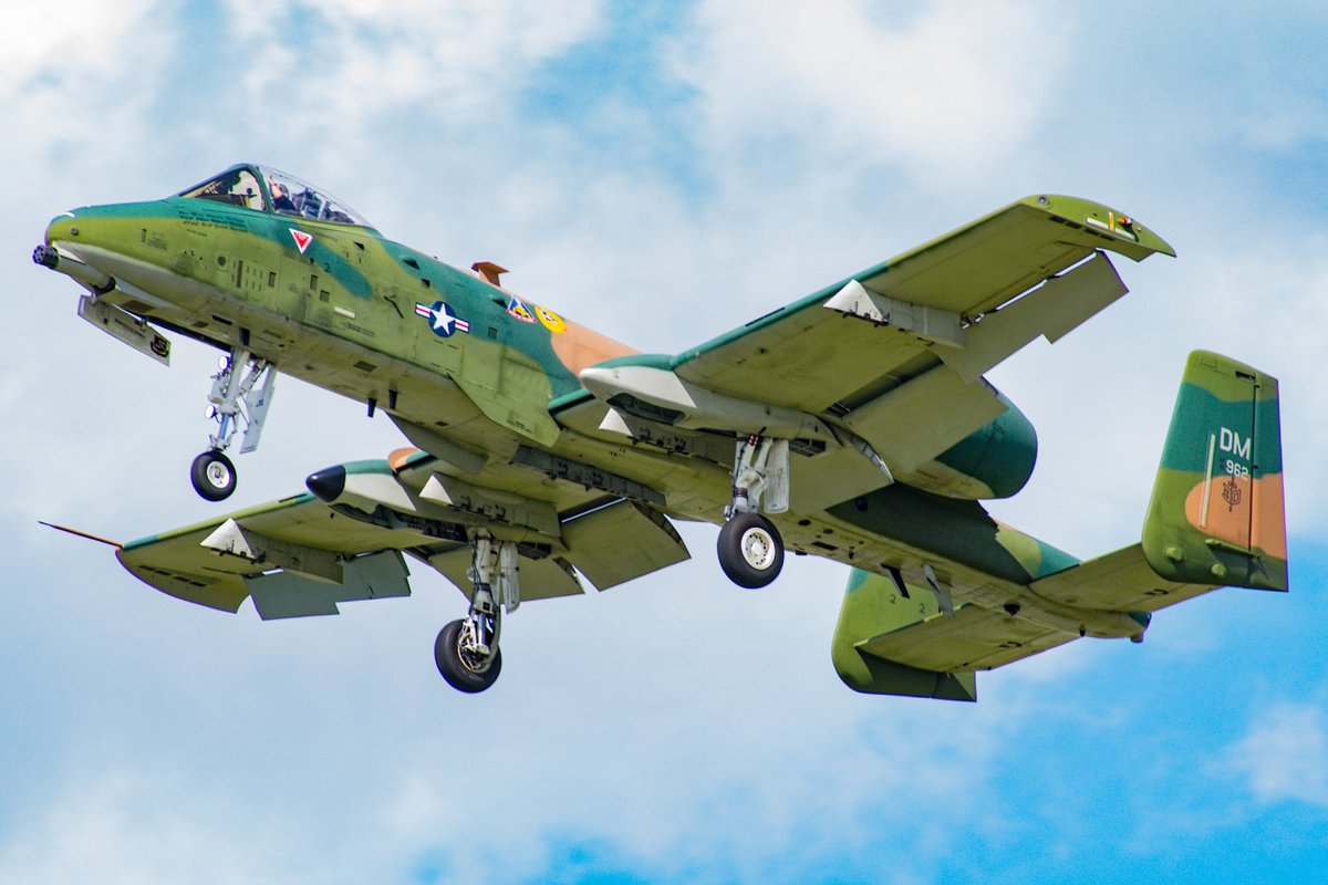 Please join us in wishing the venerable A-10 Thunderbolt II a happy birthday! The YA-10 prototype first flew #OTD in 1972! Though 2024 will be the last year for the Demo Team, they have given us some amazing performances over the years. Have you ever seen them fly here?