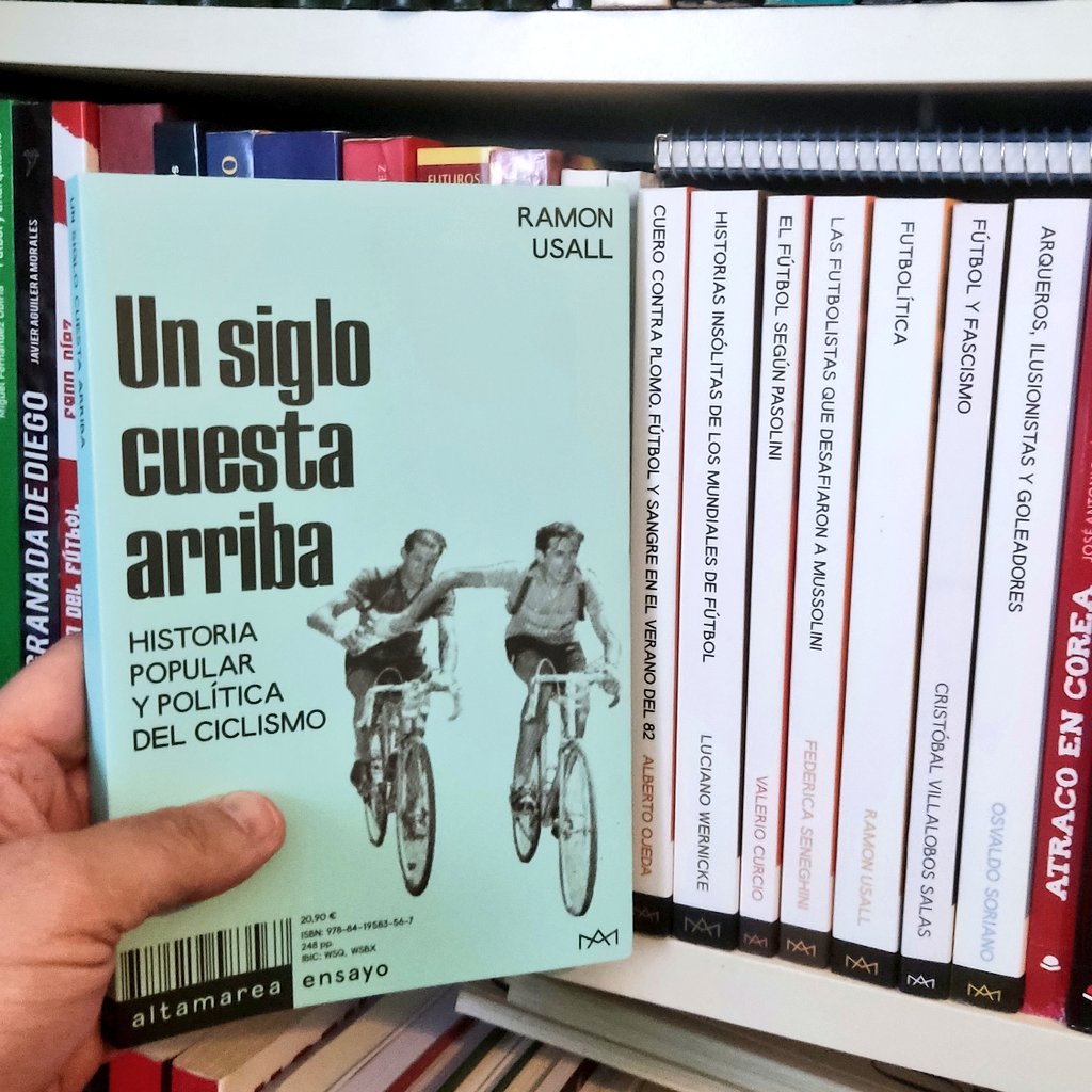 🚨 Novedad de la editorial @Altamarea_Ed 'Un siglo cuesta arriba', escrito por Ramón Usall, donde nos narra la historia popular y política del ciclismo. Un libro imprescindible.