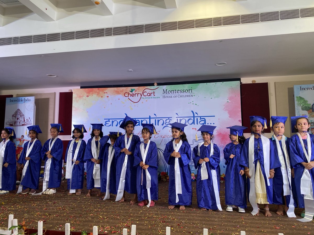 Graduation ceremony of @cherrycart pre-school what an energy ;may god bless all graduating kids ⁦@abhasabhinav⁩