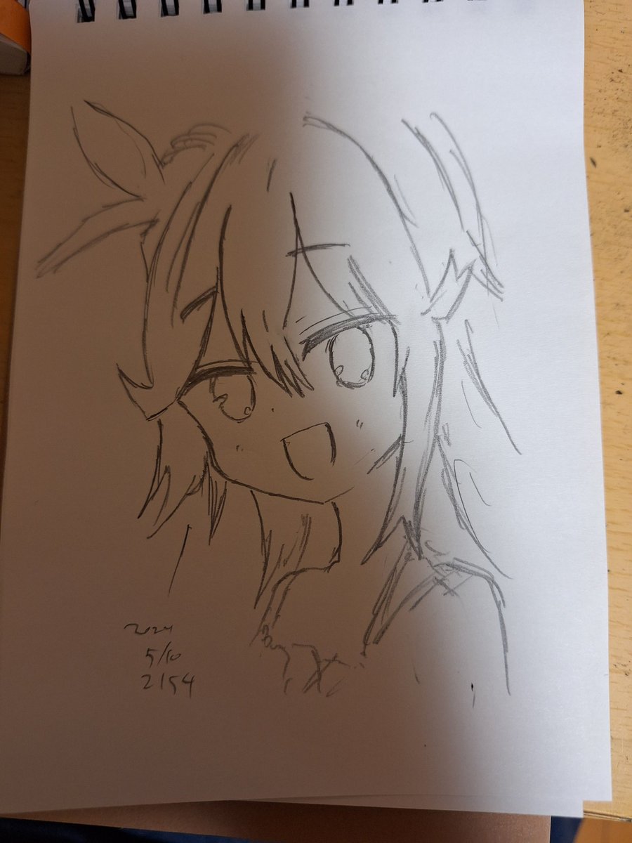 1日1模写。まちカドまぞくより、陽夏木ミカンさん