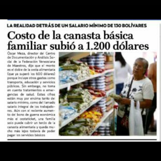 #HechoEnSocialismo

#SalarioMínimo
#SalariosDignosYa 
#CanastaBásica
Fuente: @ElNacionalWeb