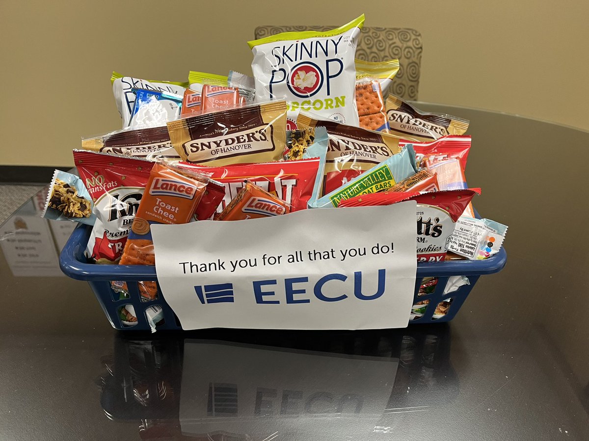 Thank you @EECUdfw @myEECU for the wonderful goodies for Teacher Appreciation! Our Jackson staff is so thankful for your kind gesture! 🤗