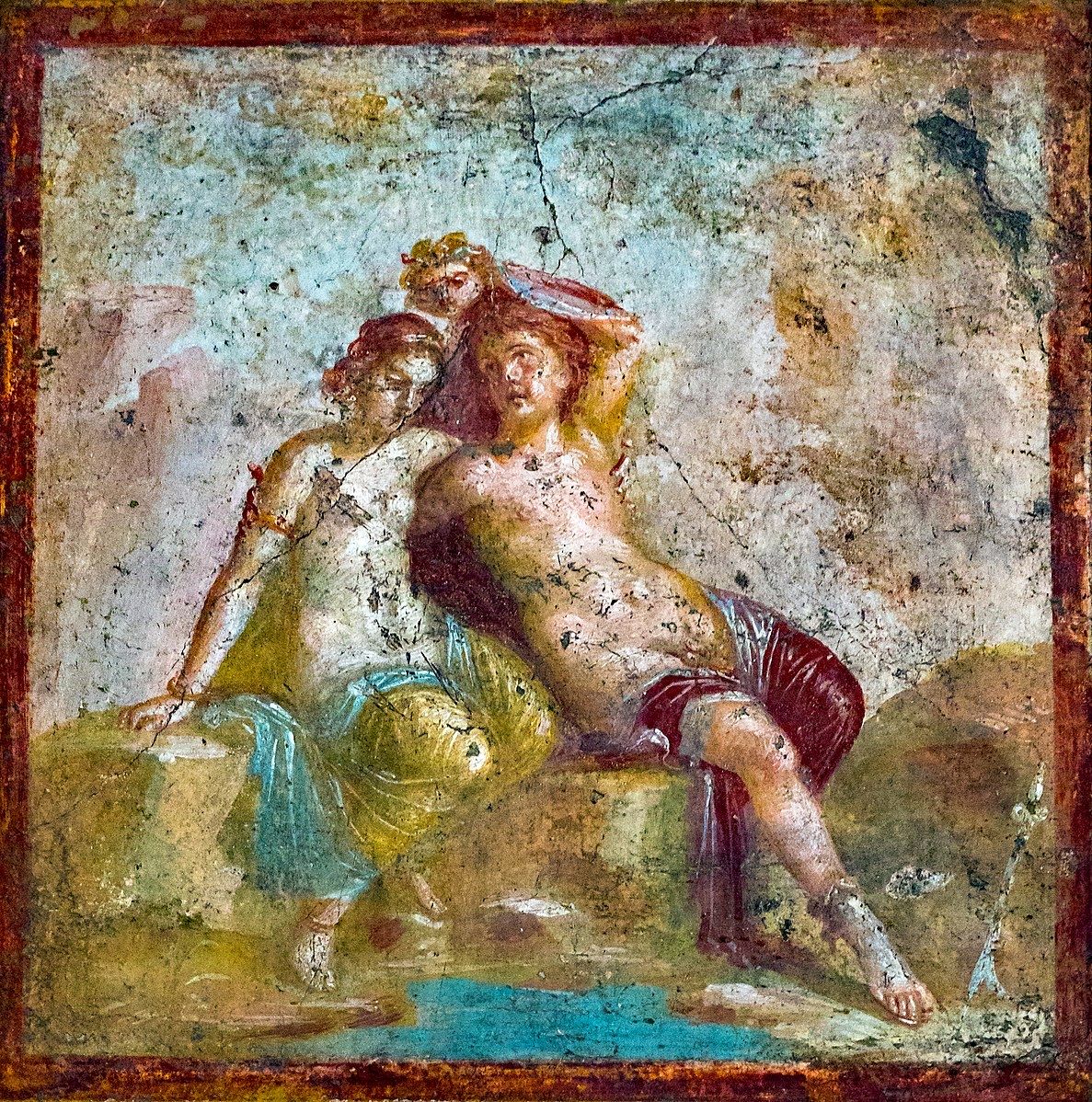 Fresco, Perseus and Andromeda resting - Pompeii