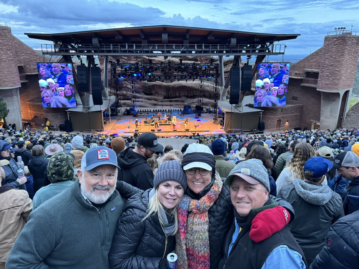 Check one off the list! We had everything last night at @RedRocksCO with @RedClayStrays @USAquarium and @TpTroubadours ! Awesome night! And thanks to @StarBar_Denver for the party and transportation.