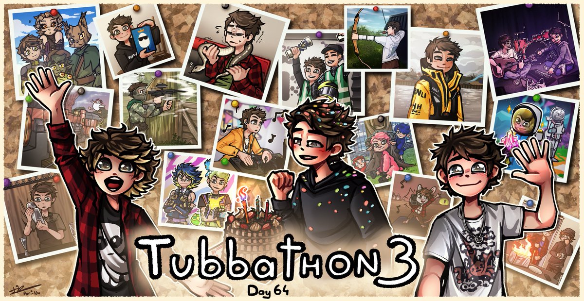 📷  Memories of Tubbathon 3  📸 

It's been 1 week since the end of the 3rd #tubbathon and I wanted to express all the joy this huge journey gave to me through a big illustration!!  

Thank you Tubbo for all the cool memories you shared with us  🫡

#tubbofanart