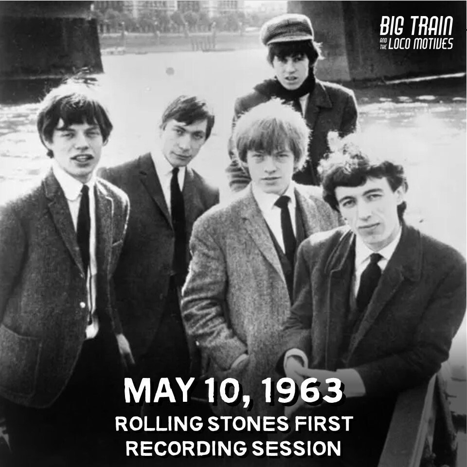 HEY LOCO FANS - The first Rolling Stones recording session was held in London, where they record their first single: a cover of Chuck Berry's 'Come On.'  #Blues #BluesMusic #BluesGuitar #BigTrainBlues #BluesHistory #RollingStones