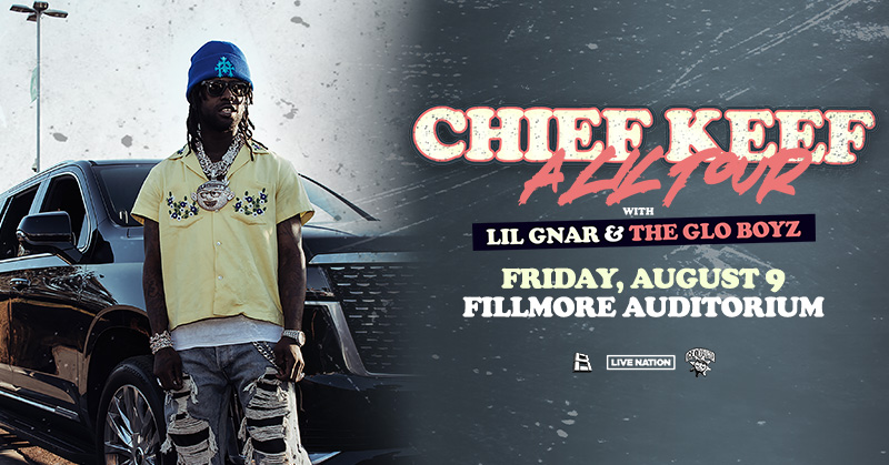 Just Announced! @TheLifeOfKeef is bringing A Lil Tour to Fillmore on Friday, 8/9 w/ @lilgnar + @glogang! 🎫 Presale | Net Monday | 10am | SOUNDCHECK 🎫 On Sale | Next Wednesday | 10am 👉 livemu.sc/4aaJ6FT