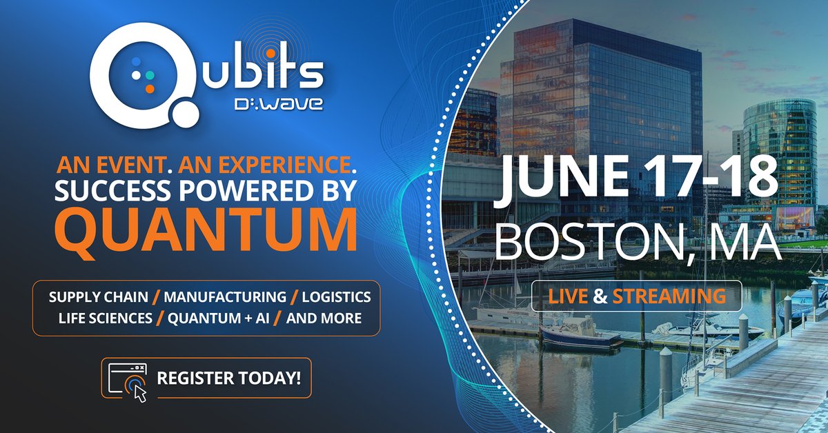 Time is ticking! The #quantum event of the year is coming soon! #Qubits24 offers something for everyone, from D-Wave's latest product innovations, to important quantum research updates, to impressive customer success stories. Reserve your spot here: qubits.com $QBTS