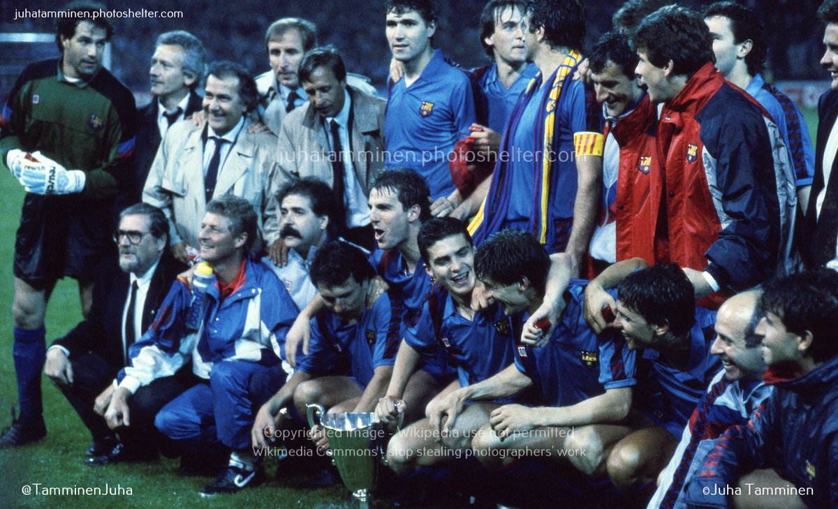 Second match of my European tour 35 years ago, Cup Winners Cup Final FC Barcelona v Sampdoria, 10 May 1989 at Wankdorf Stadion of Bern #Barça #FCBarcelona #Sampdoria #ECWC #CupWinnersCup #JohanCruyff
