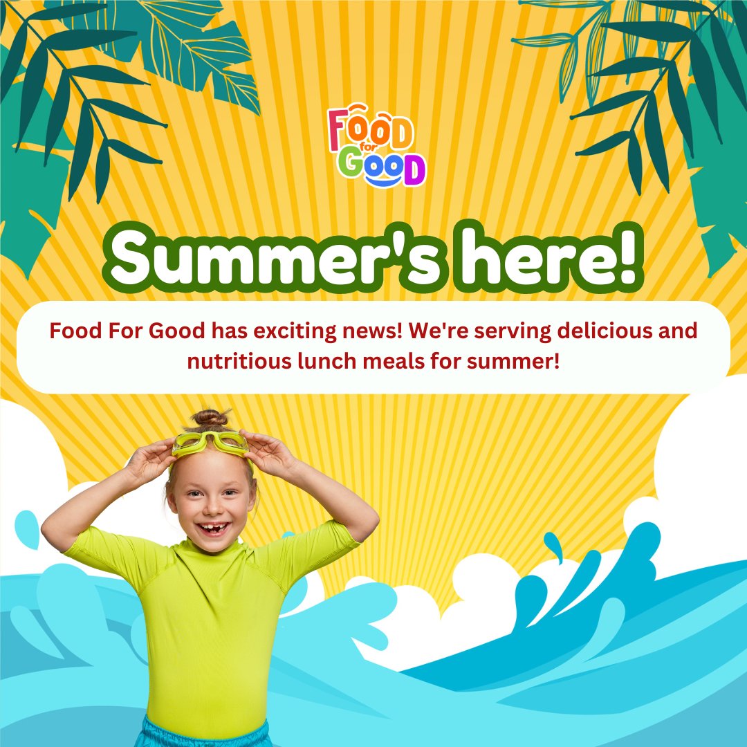 Ditch the summer lunch stress! 🌞🍽 Food For Good delivers tasty, healthy meals directly to your summer programs and camps. Contact us for a carefree summer plus early booking deals! #SummerReady #HealthyLunches #NoFussFood #EarlyDeals #FoodForGood