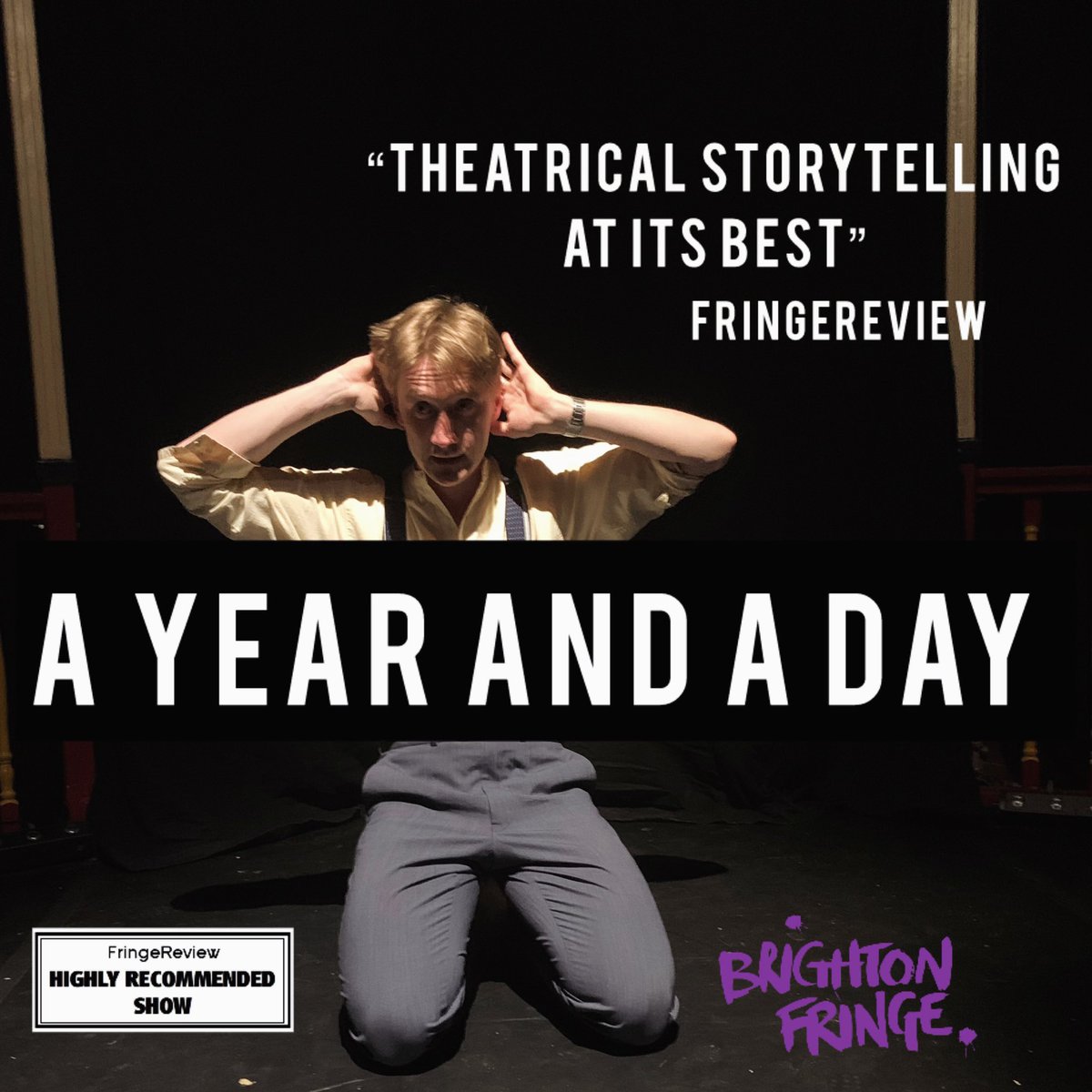 Fringereview gave us a highly recommended rating! We’re so pleased! We’ve got three more shows at @brightonfringe at 18.15 Friday - Sunday.
@rotundadomeuk 
brightonfringe.org/events/a-year-…

#theatre #fringetheatre #ayaad #brightonfringe #brighton #storytelling