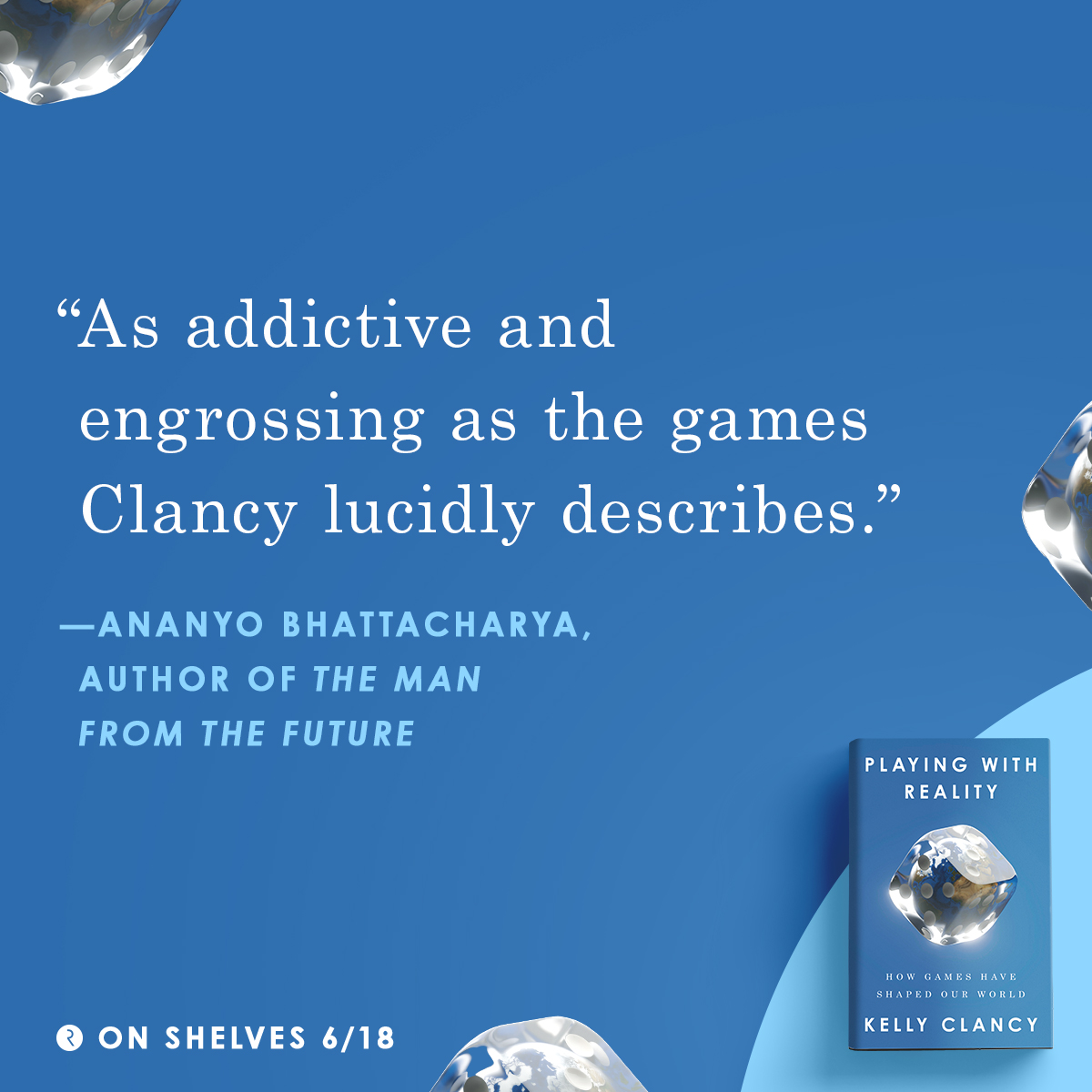 'Life is full of games but if we don't know we're playing, there's every chance games are playing us... @kellybclancy will have you asking who set the rules—and who stands to benefit.' @Ananyo PLAYING WITH REALITY arrives on shelves this June. Read more: bit.ly/3RQof4P