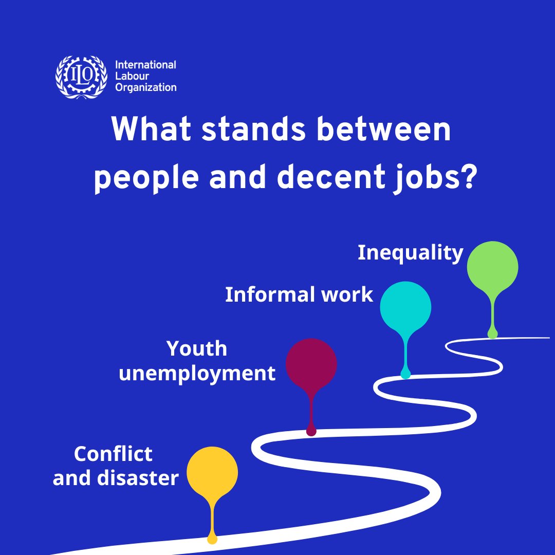 The path to #DecentWork is often hindered by many barriers. At the @ilo we are committed to addressing these obstacles, ensuring a clearer path towards decent work for all.