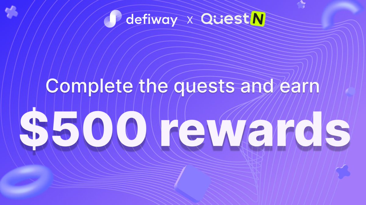 🤩We never tire of launching new contests! Now we are launching a contest on the QuestN platform! The prize fund is 500 usdt! Prize distribution will take place in a month. The earlier you start, the more points you can get!😎 ➡️Get started now: app.questn.com/quest/90325295… As a