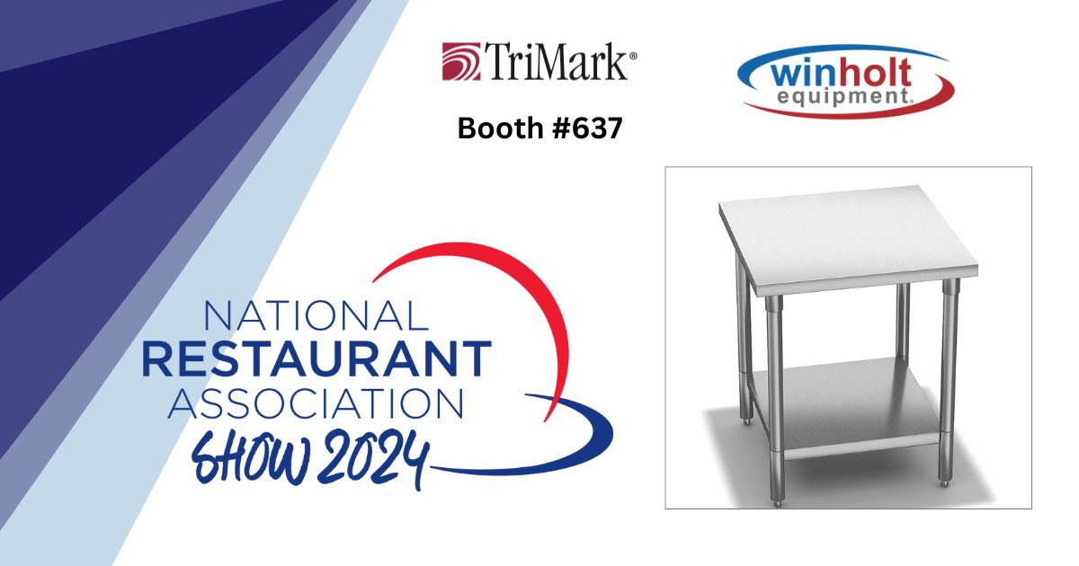 Get ready for the 2024 National Restaurant Association Show this month! Swing by booth #637 to see Winholt's featured products at the TriMark Booth! 

#WinholtEquipment #NationalRestaurantAssociation #TriMark #2024RestaurantShow
@WeRRestaurants @TriMarkUSA