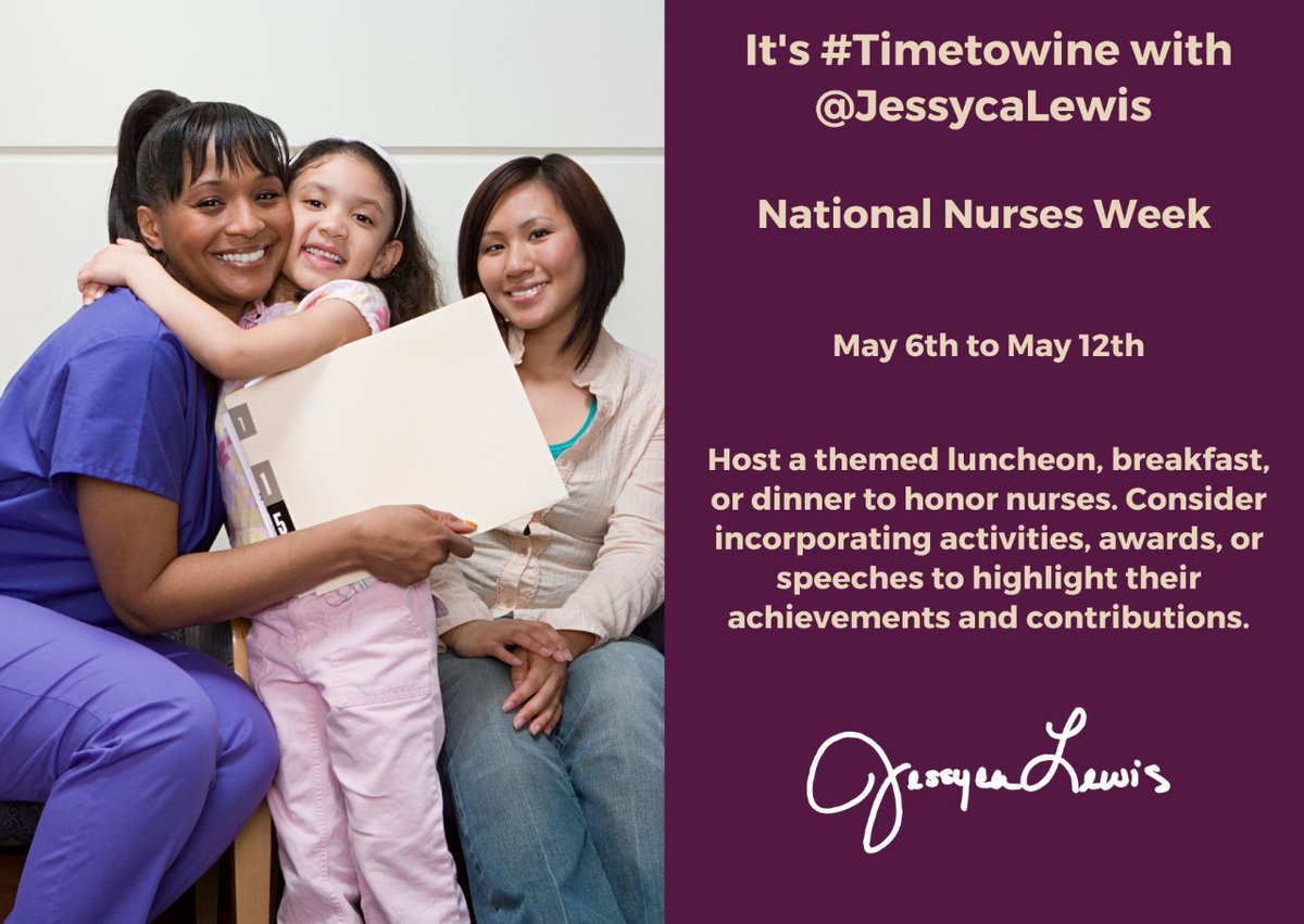 It's #Timetowine with @Jessycalewis National Nurses Week is a special time to honor and appreciate the contributions of nurses.  Customers can purchase limited-edition Chipotle Healthcare Heroes E-Gift Cards, with 10% of the proceeds going to the American Nurses Foundation.