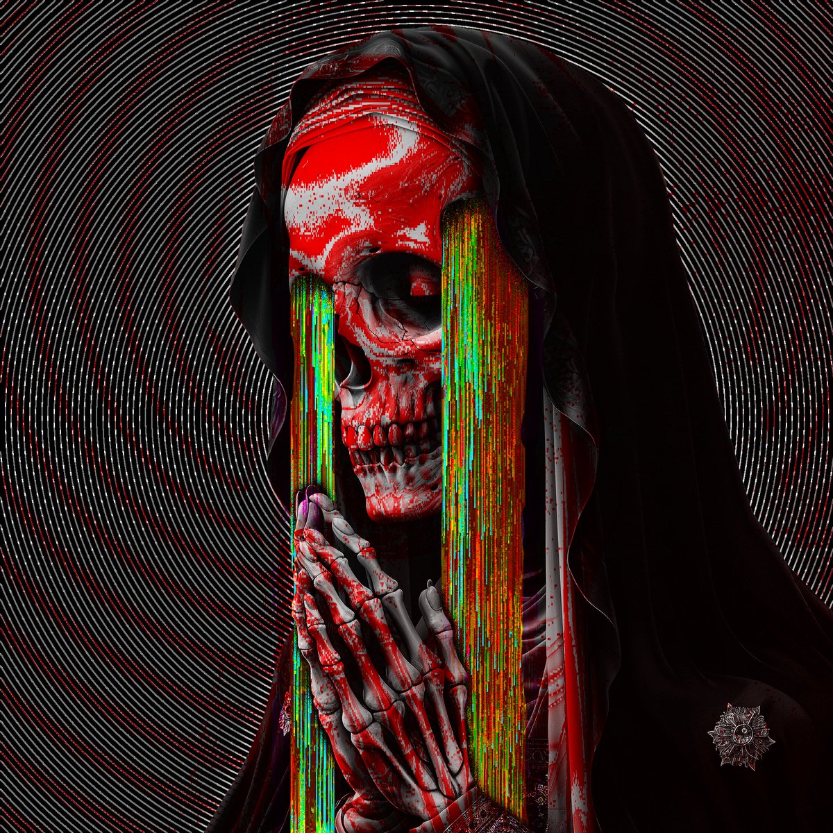 #glitch #glitchart #skeleton #skull #moire @glitchartistsco