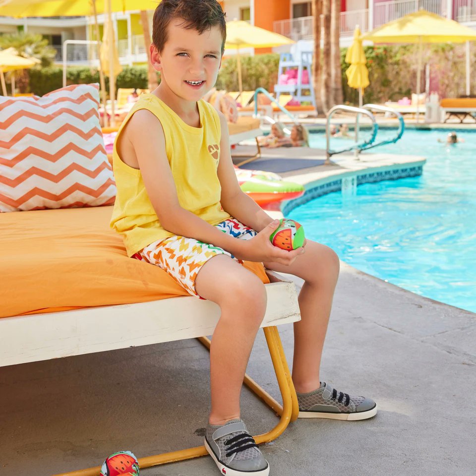 Pool day on the weekend agenda? 💦 Make sure they're protected on deck and in the water with our water-friendly sneaker, Saylor! Comfortable mesh teams with a durable toe cap to ensure summer days are full of fun.⁠ bit.ly/3yeRNBY #seekairun #springshoes⁠ #watershoes