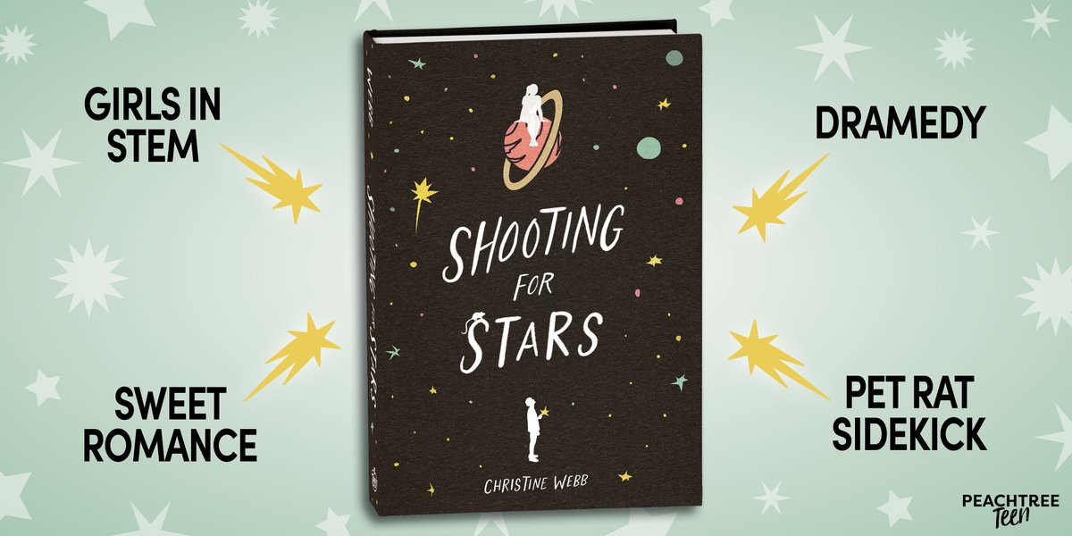 Skyler teams up with aspiring videographer, Cooper, to film a submission for a NASA internship—all while keeping it a secret from her dad. Here are the themes you'll find in SHOOTING FOR STARS, on shelves this month! @cwebbwrites peachtreebooks.com/book/shooting-… #yalit