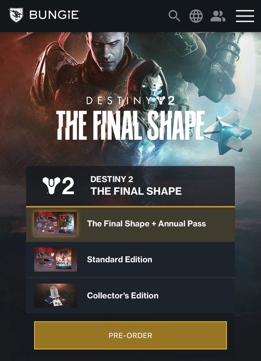 Et comme il n’y a pas que les créateurs de contenu je vous fais gagner Final Shape + pass annuel sur la plateforme de votre choix !
RT + follow + donnez votre plateforme en commentaire 👇
TAS le 3 juin à midi, 1 gagnant 🍀
#destiny #destiny2