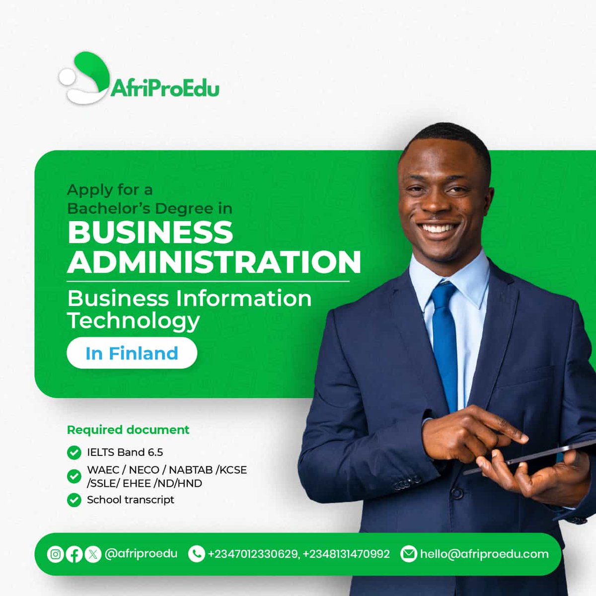 afriproedu's tweet image. Available Degree Programs
NO EXAMS
IELTS Band 6 and 6.5
High school certificate
GPA 70-75
APPLY NOW 👇🏿
afriproedu.com/list-of-course…
#HarryandMeghaninNigeria
#KingdomOfThePlanetOfTheApes
#blockout2024
#studyabroad
#Scholarship
#education
#SchoolEducation
#study
#Africa