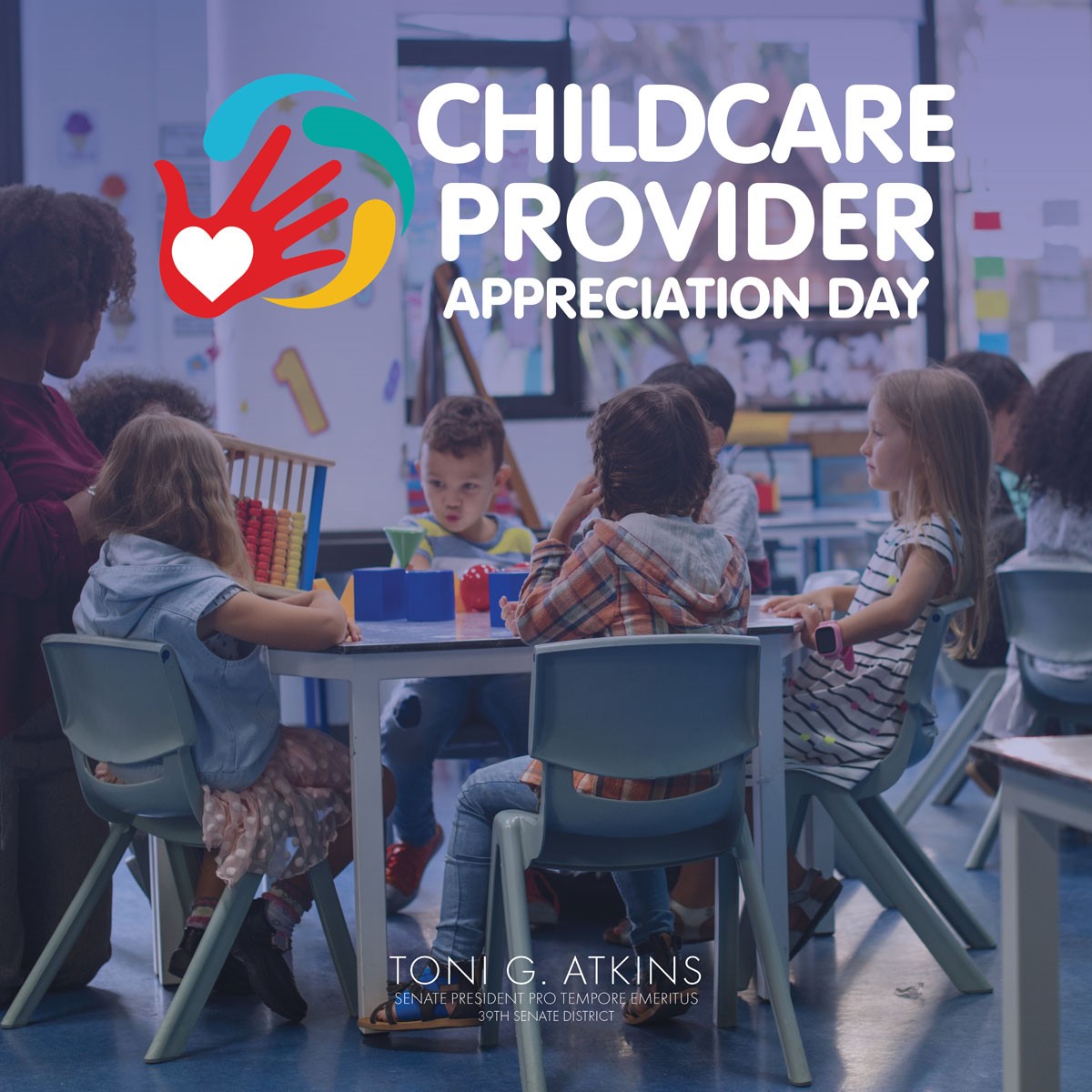 Childcare providers are educated professionals doing a critical job. Today and every day, I’m grateful for the work they do raising and teaching our next generation of leaders and supporting working parents! #ChildcareProviderAppreciationDay