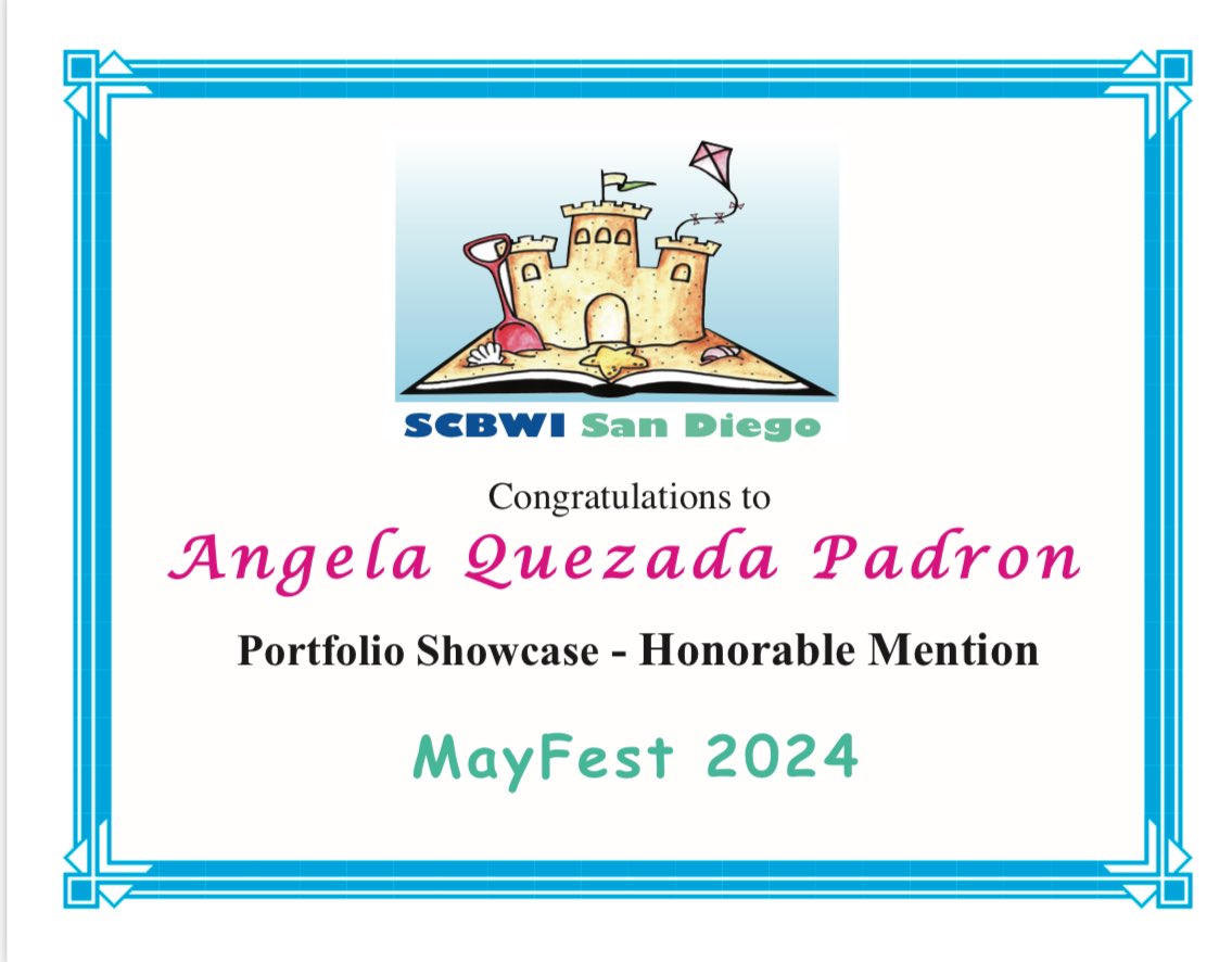 Thanks to @SCBWISanDiego for the recognition during their MayFest event! #kidlit #kidlitart #childrensbooks #picturebooks #illustration