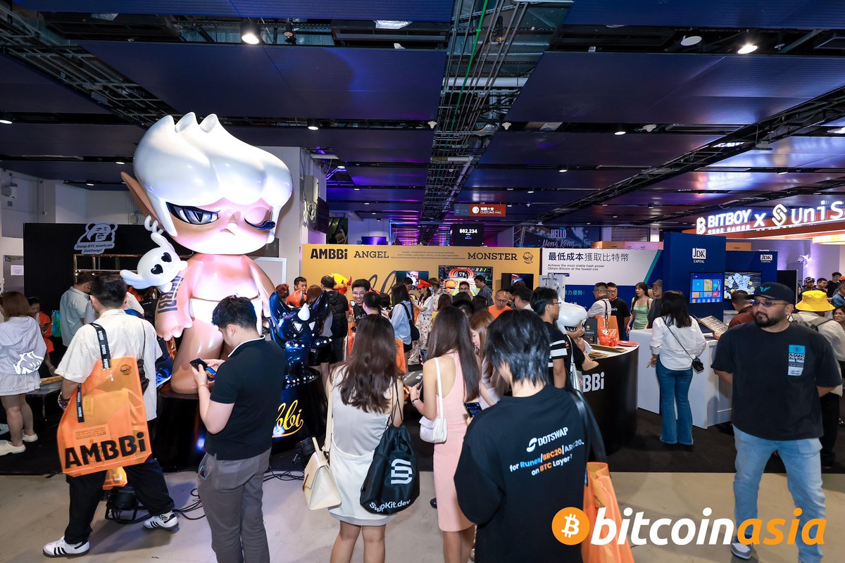 🚀 #BitcoinConfAsia has concluded! Thanks to everyone who stopped by the #AMBBi booth, where we showcased our unique blend of virtual and tangible Art Toys, making waves in the Bitcoin ecosystem! 
🌊Highlighting #Bitamibi and #Runesambbi, our NFT collections merge Art Toy
