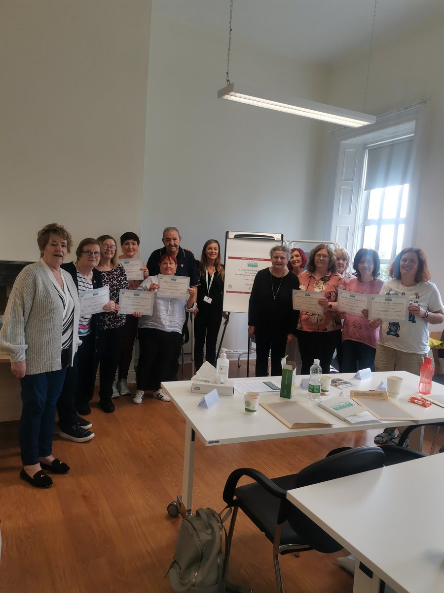 Another very successful Living Well, chronic disease self management programme concluded in St Clare's chronic disease hub today. @HSECHODNCC @HsehealthW @